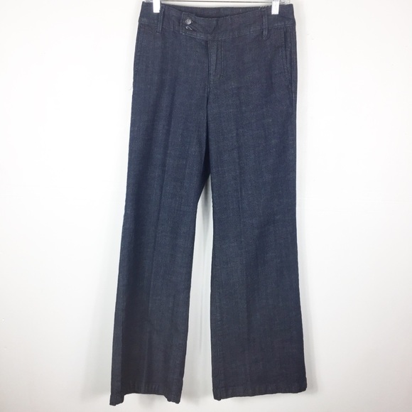 Nine West Chicago Dark Wash Wide Leg Flare Jeans - Picture 2 of 6